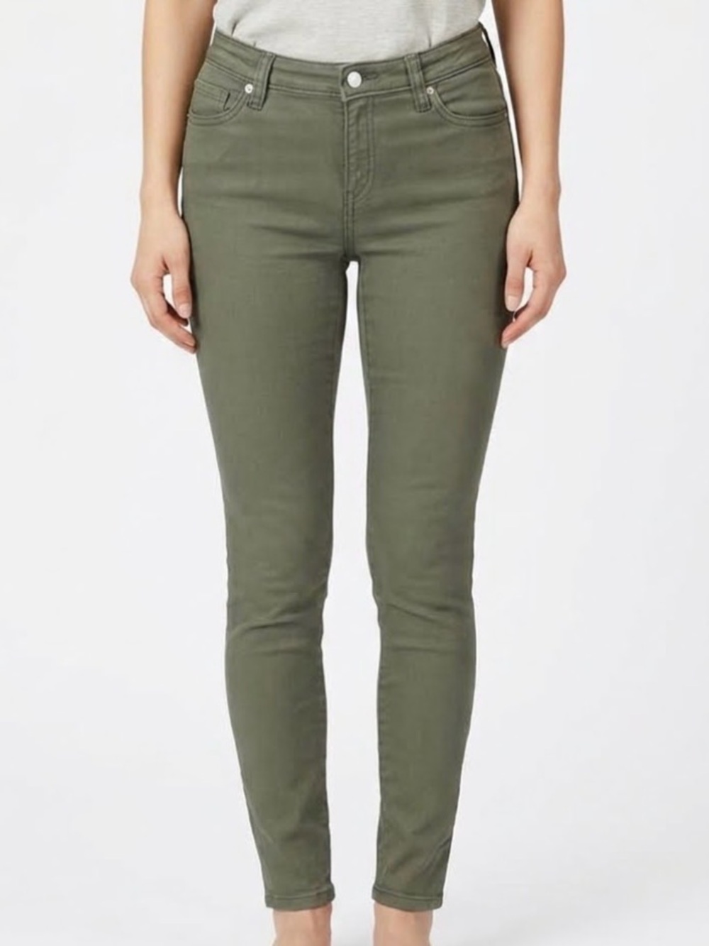 Effortless Olive Green Skinny Jeans